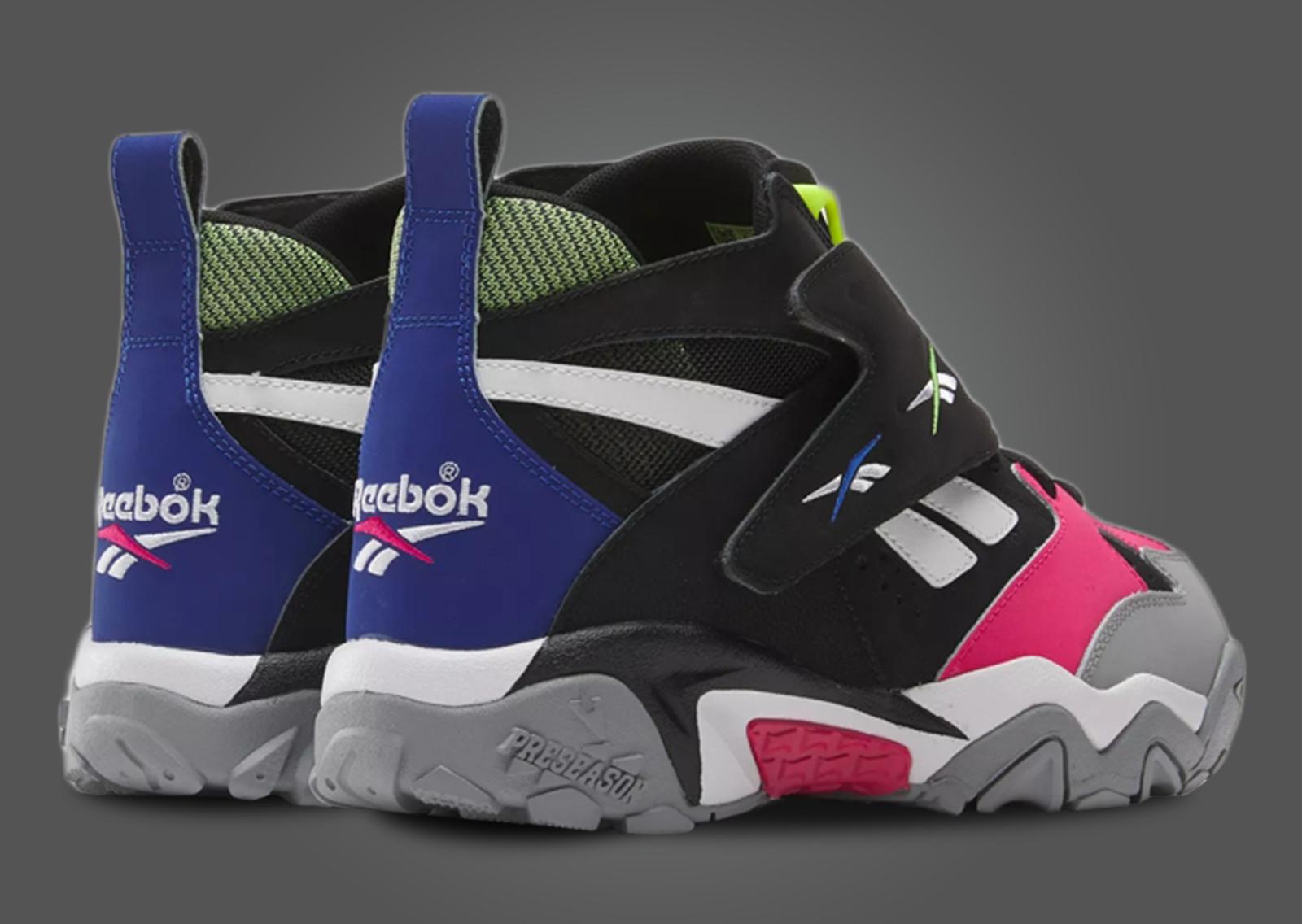 Reebok Preseason 94 Multi-Color Logo Heel Angle