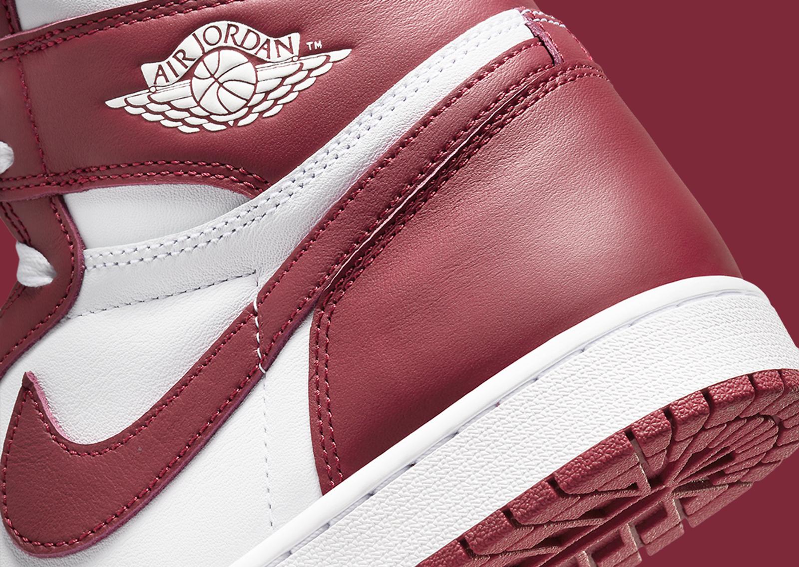 Air Jordan 1 Retro High OG White Team Red Heel Detail