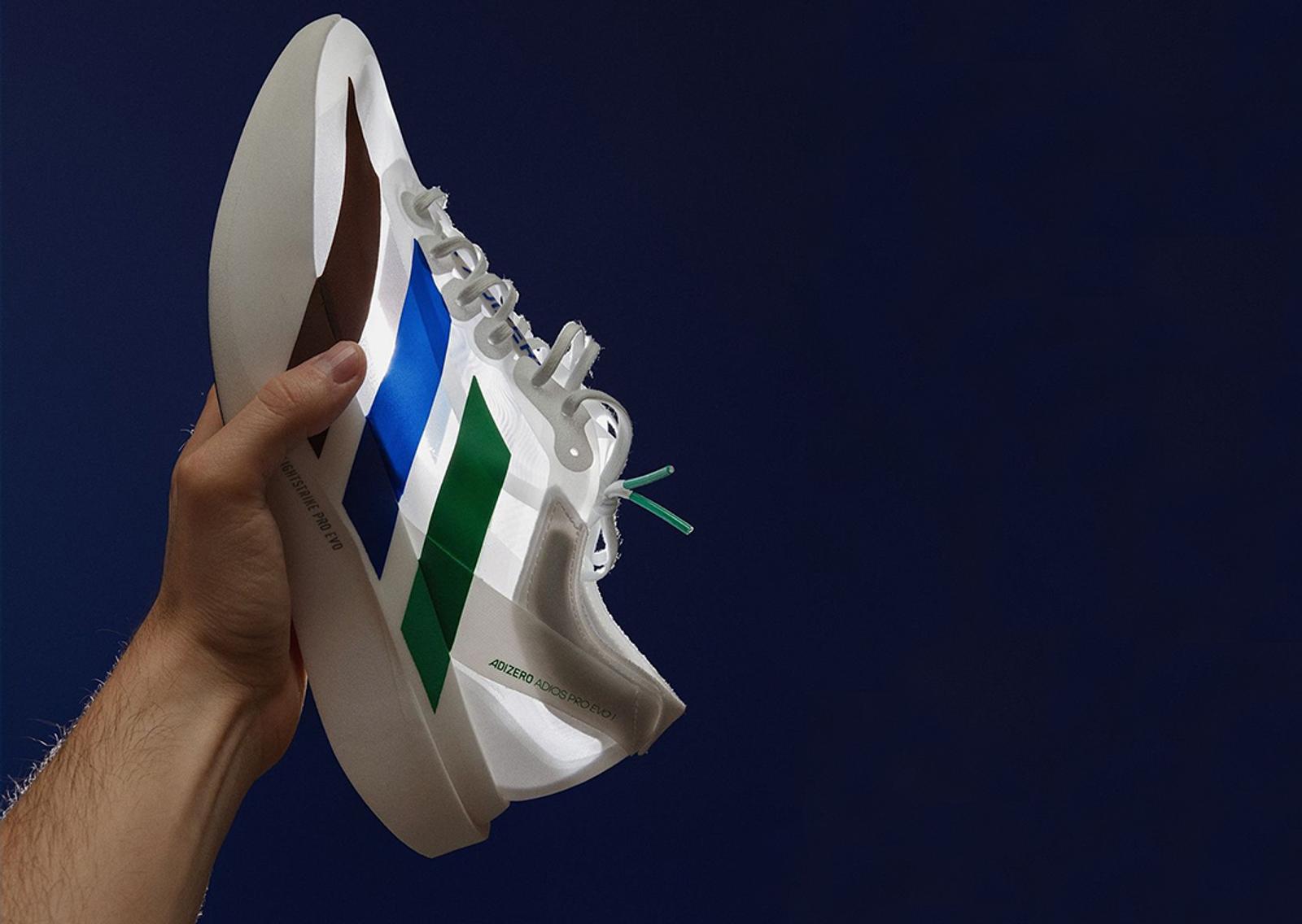 Pharrell Williams x adidas Adizero Adios Pro Evo 1 Earth Lateral