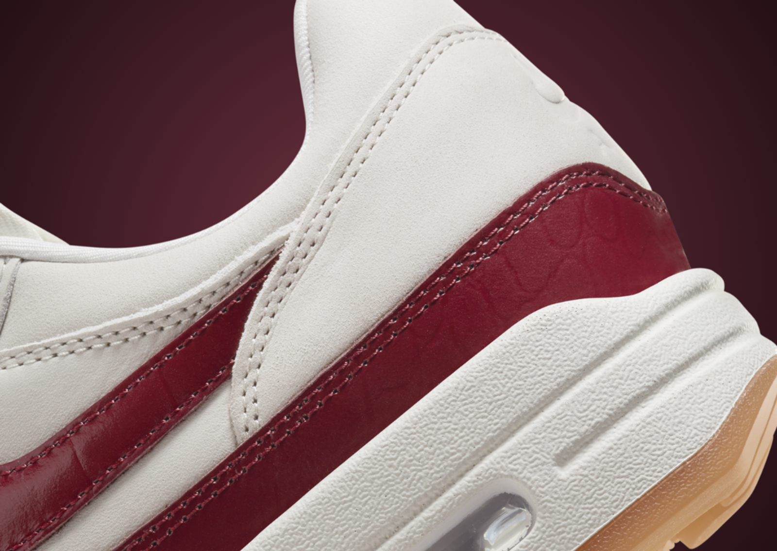 Nike Air Max 1 Lux Grandma Team Red (W) Heel Detail