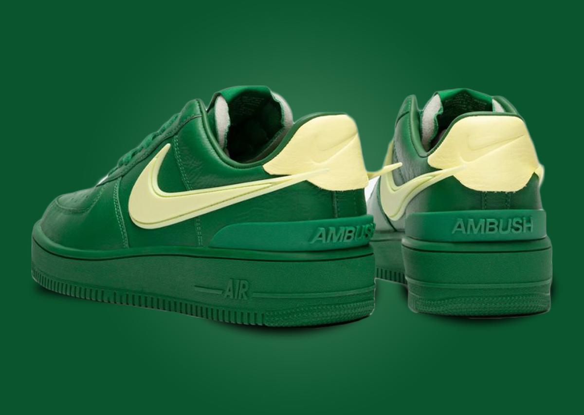 Très Bien - Nike x AMBUSH Air Force 1 Low Pine Green / Citron Tint