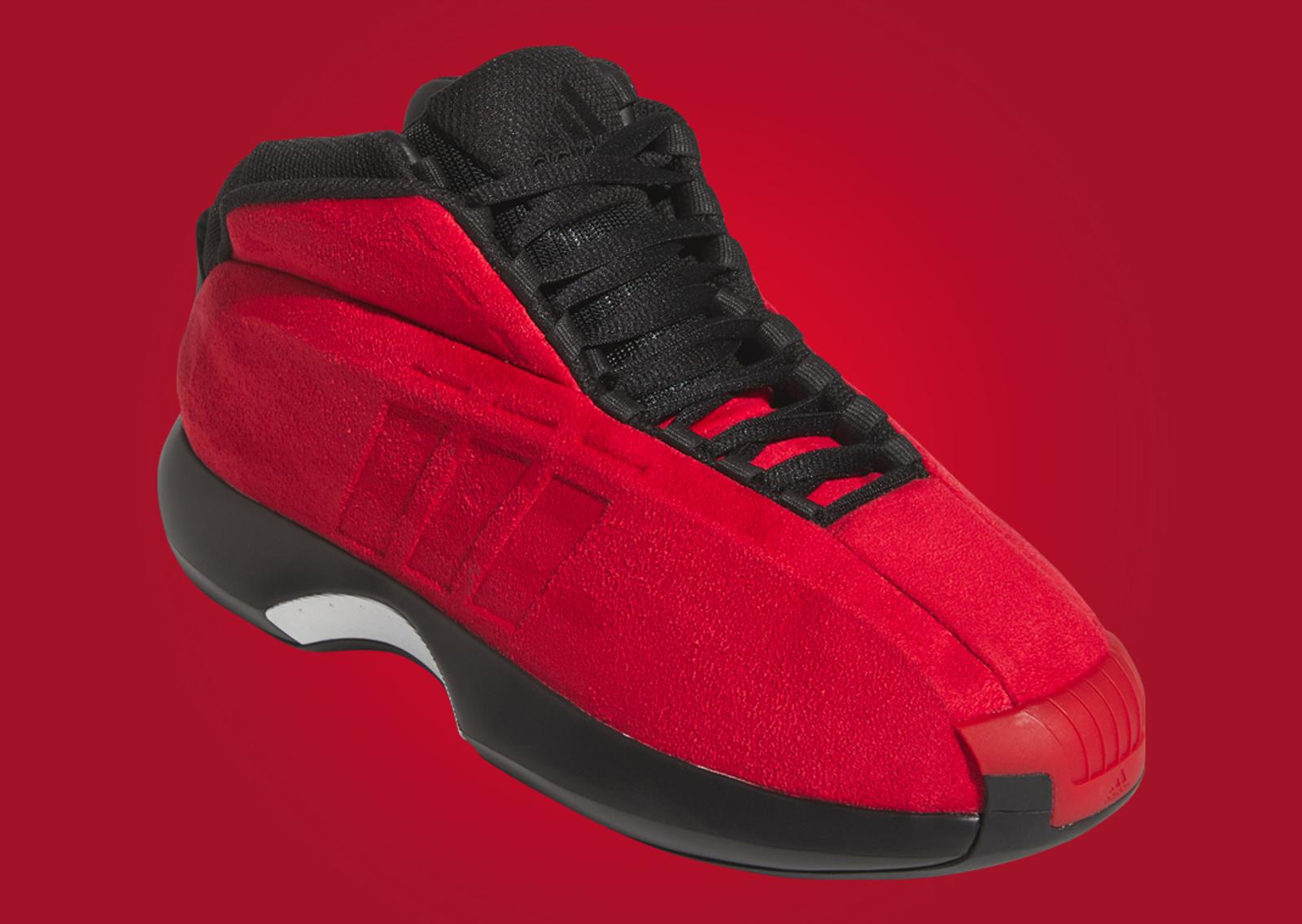 adidas Crazy 1 Red Suede Angle