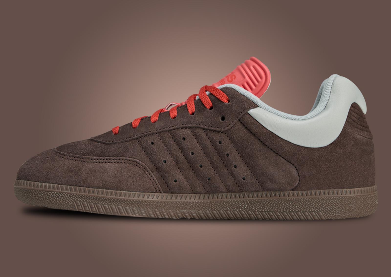 Dingyun Zhang x adidas Samba Brown Oxide Medial