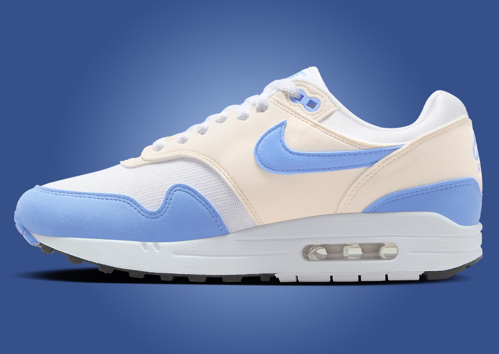 Nike Air Max 1 White Royal Pulse (W) Medial