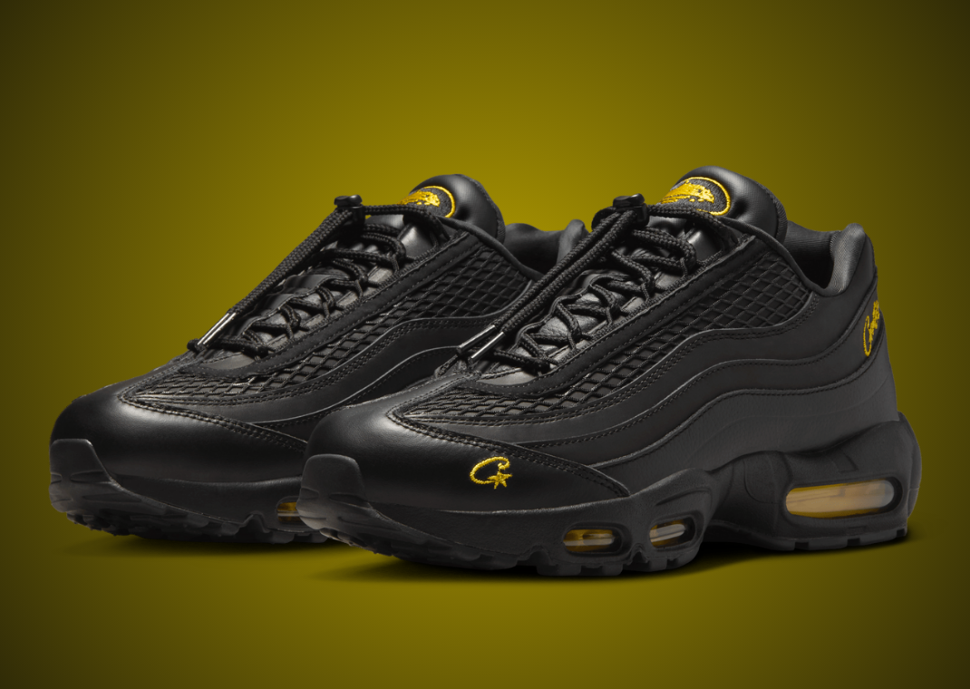 ★人気★ NIKE x CORTEIZ AIR MAX 95 BLACK AND TOUR YELLOW Corteiz x Nike Air Max 95 