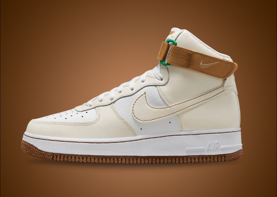 Nike's Air Force 1 High EMB Phantom Elemental Gold Is Inspired By