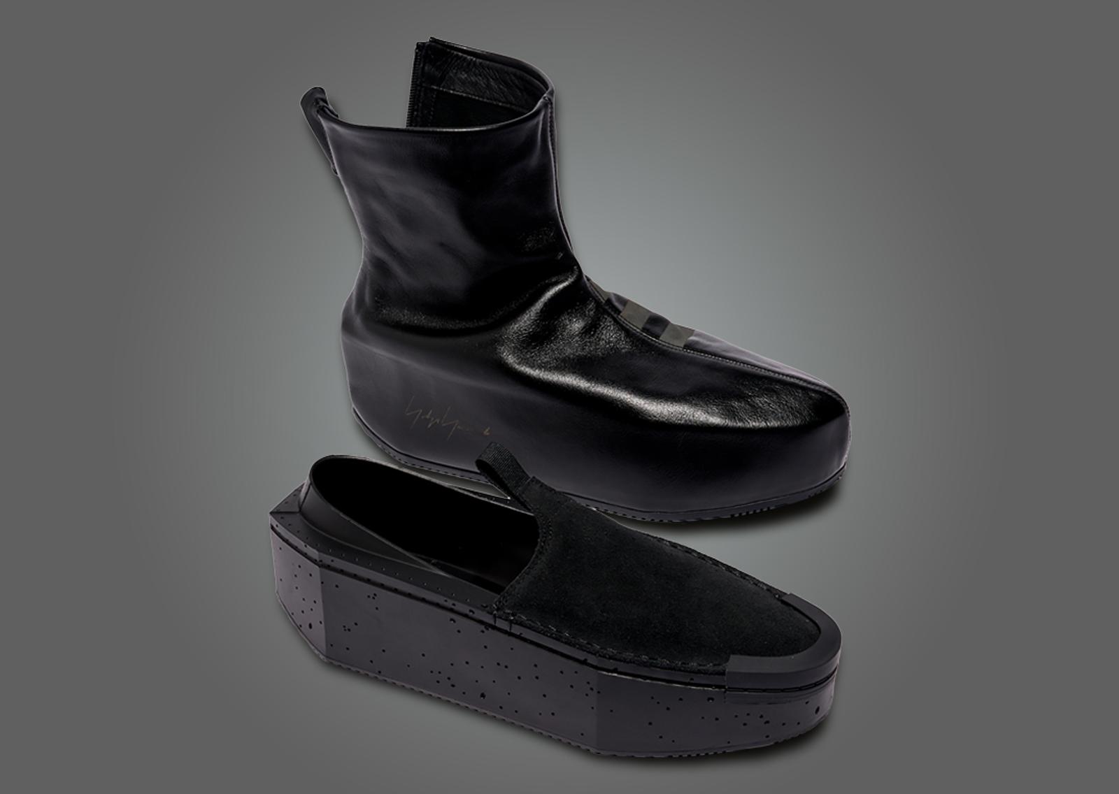 adidas Y-3 Kyasu Overboot Mid Black (W) Angle