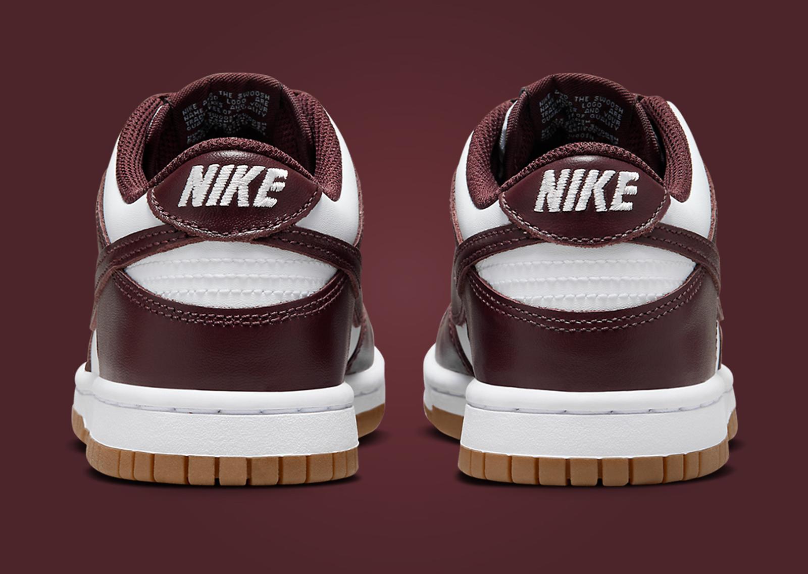 Nike Dunk Low Burgundy Crush Gum (GS) Back