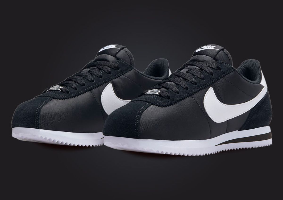 Nike cortez black white nylon Outlet