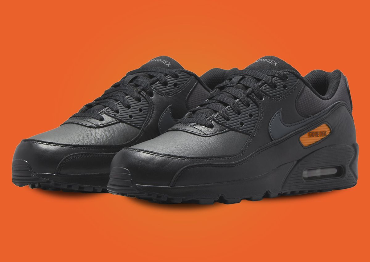 Nike air max 90 noir et orange jordan Clearance
