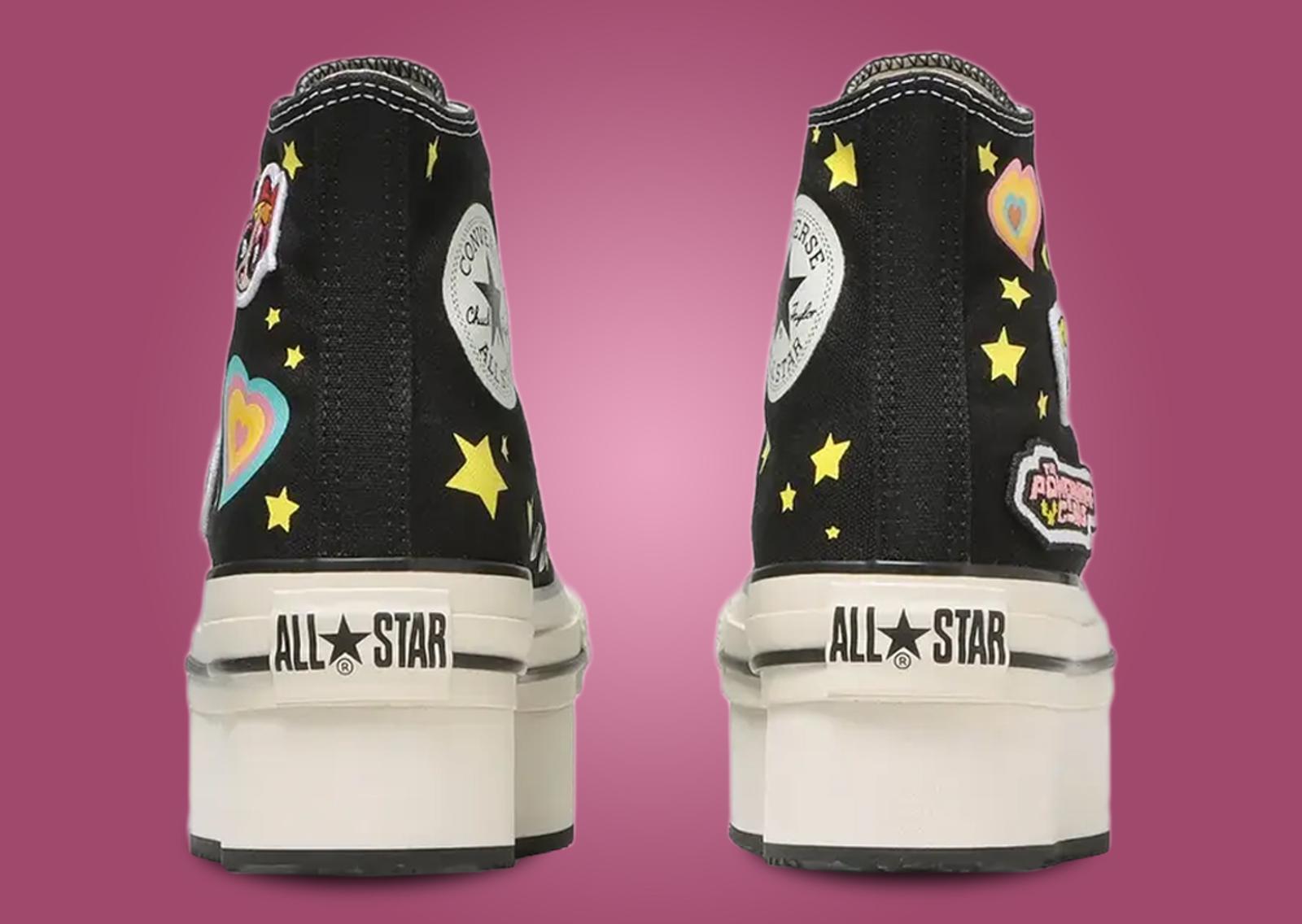 The Powerpuff Girls x Converse All-Star Chunkykine Hi Black (GS) Heel