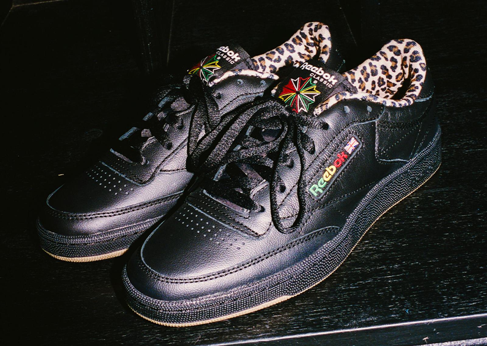 Wacko Maria x Reebok Club C 85 Black Angle