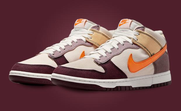 The Nike Dunk Mid Plum Eclipse Vivid Orange Releases April 4th