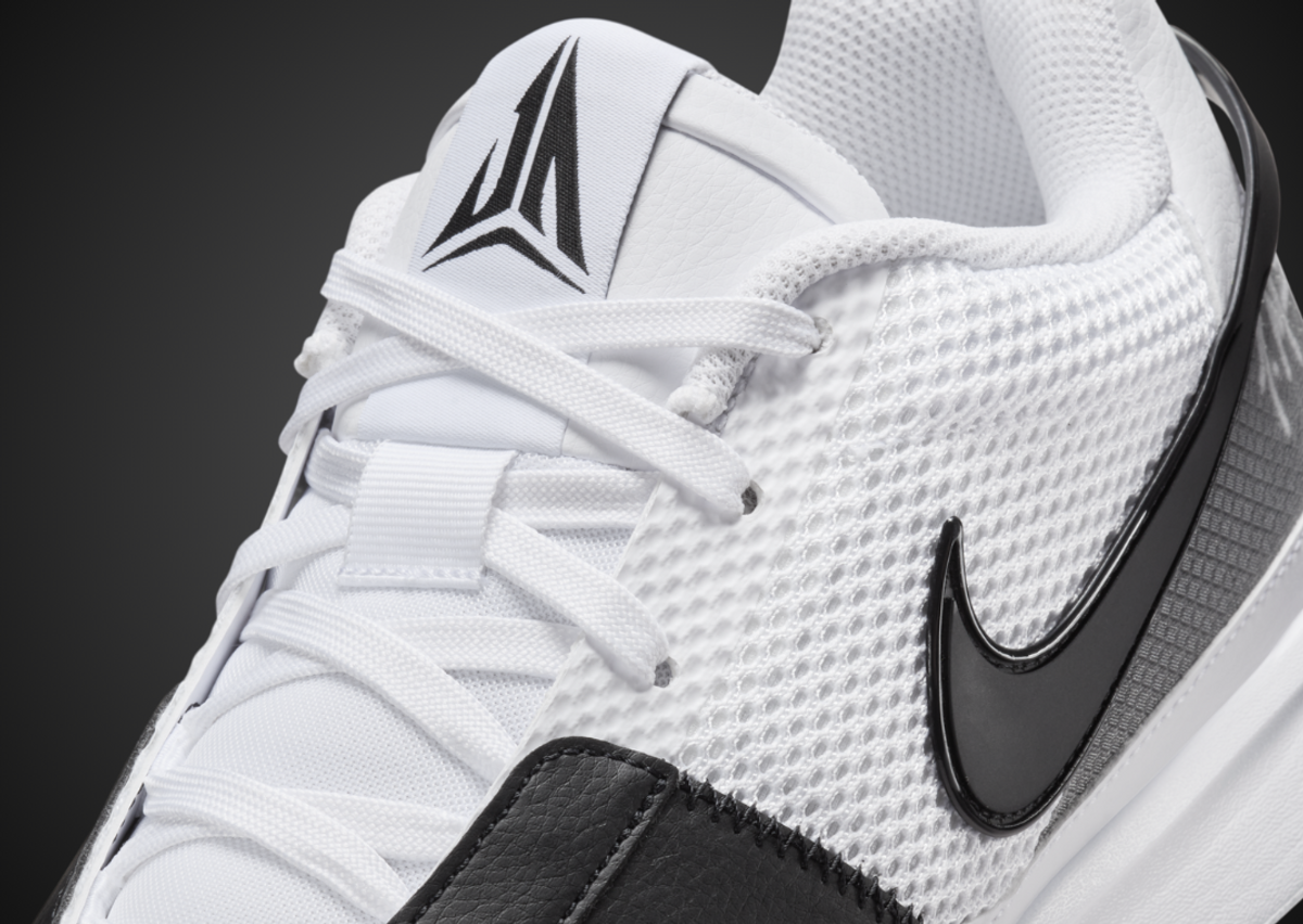 Nike Ja 1 White Black Tongue Detail