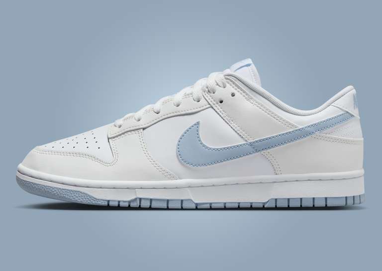 Nike Dunk Low White Glacier Blue Lateral