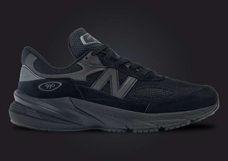 New Balance 990v6 Made in USA Triple Black Lateral
