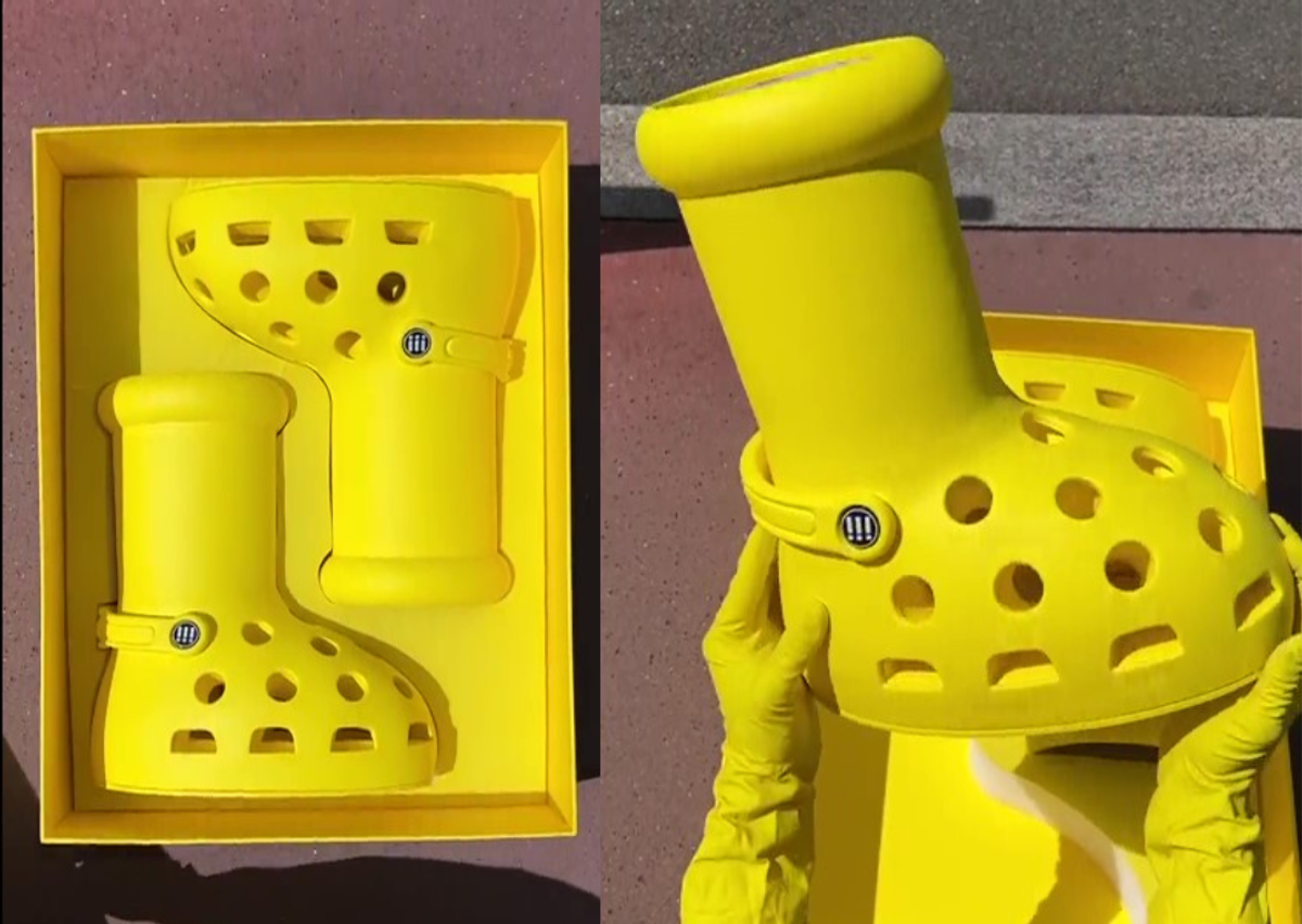 MSCHF Crocs: Big Yellow Boots summer is apparently here