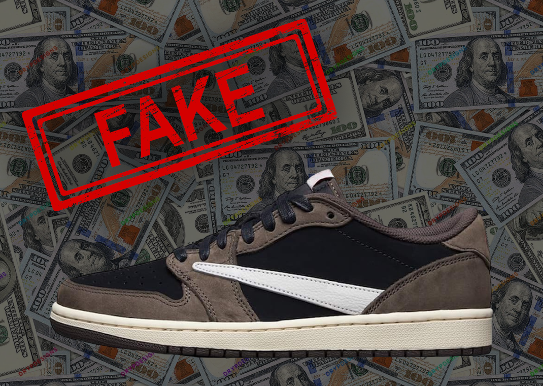 nike travis scott fake