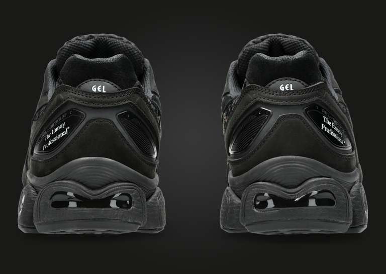 The Ennoy Professional x Asics Gel-Nimbus 9 Triple Black Heel
