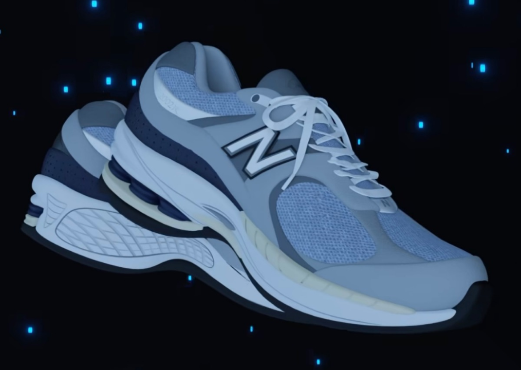 スニーカー New Balance 2002R atmos Cybernetics Blue The atmos x New Balance 2002R Cybernetics Blue Releases July 15