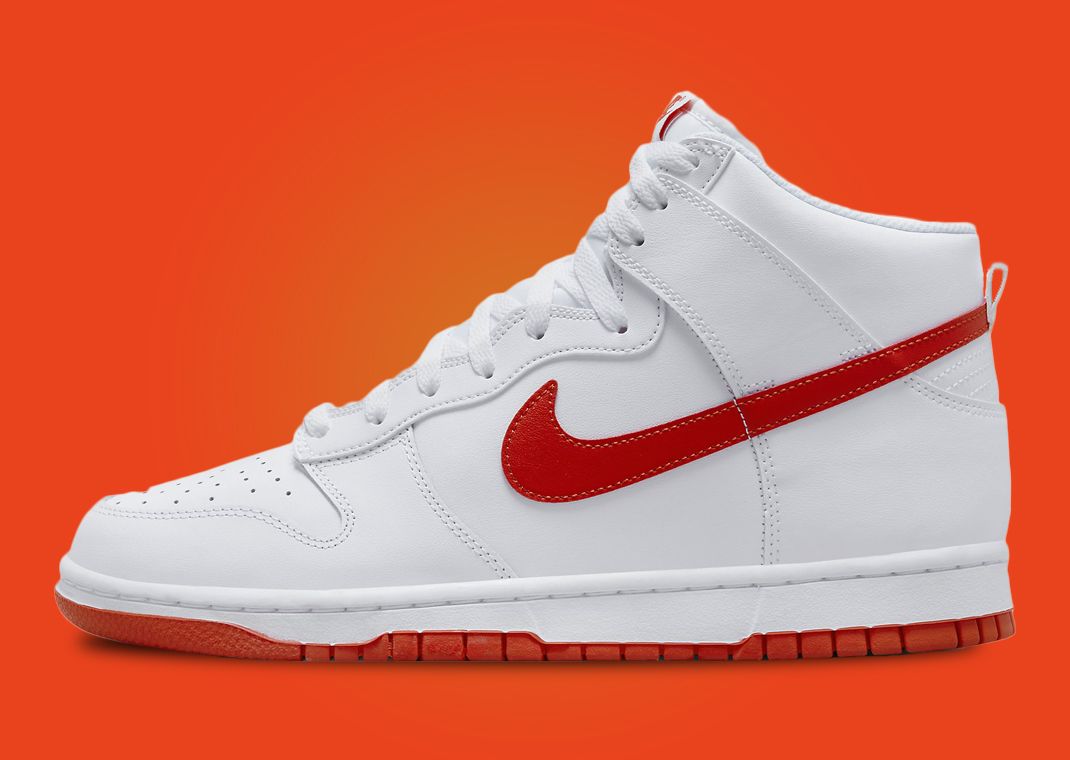 Official Look At The Nike Dunk High White Picante Red