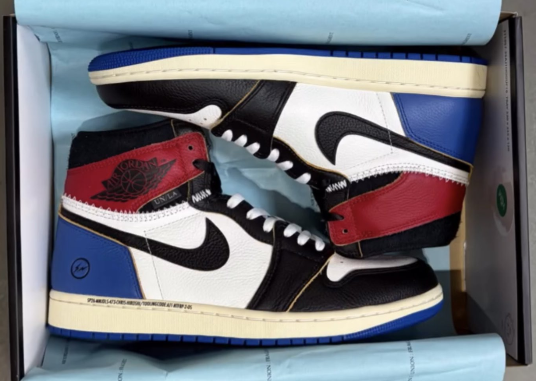 Union LA and fragment designs Air Jordan 1 High Chicago Royal