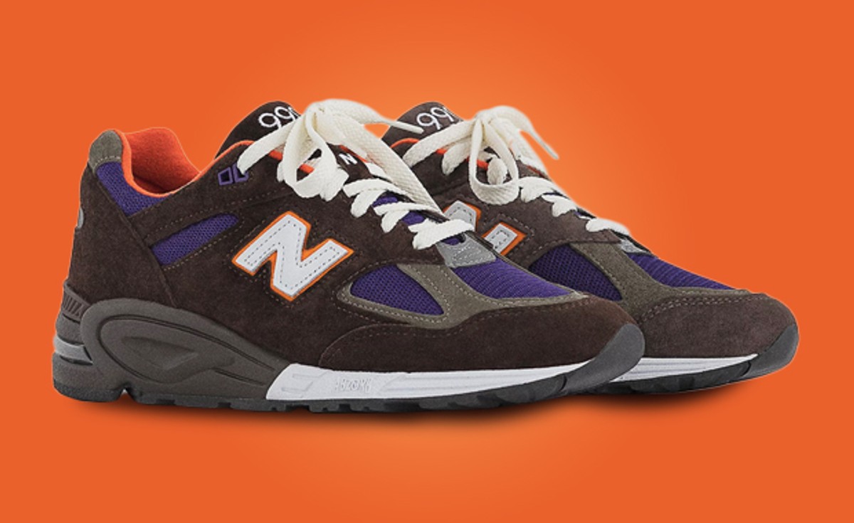 Fall-Friendly Vibes Take Over The New Balance 990v2 Made In USA Brown Purple
