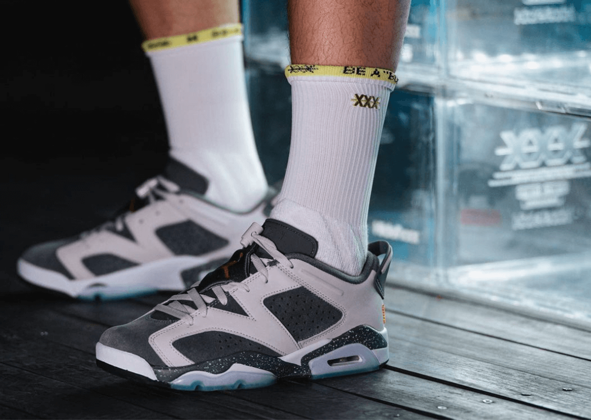 Jordan 6 clearance flint on feet