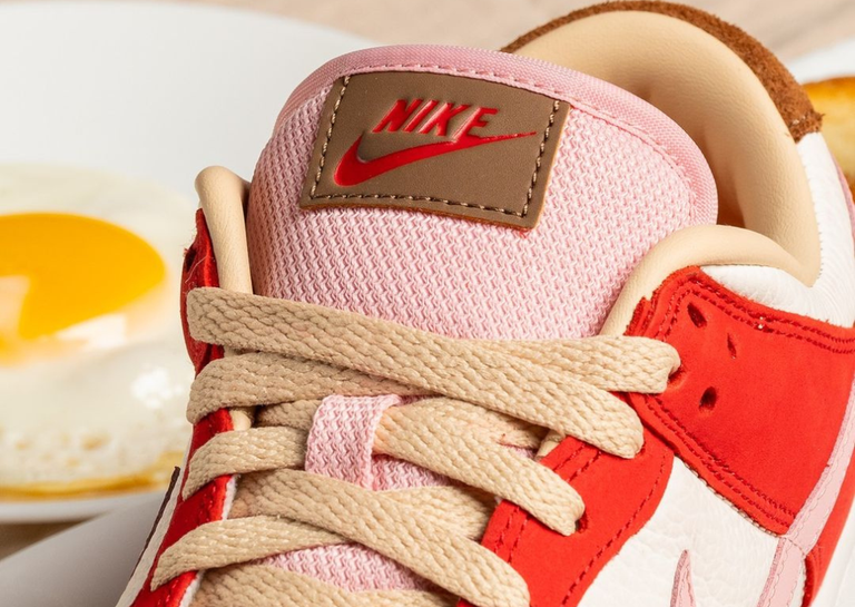 Nike Dunk Low Bacon (W) Pink Tongue With Brown Leather Tongue Tag