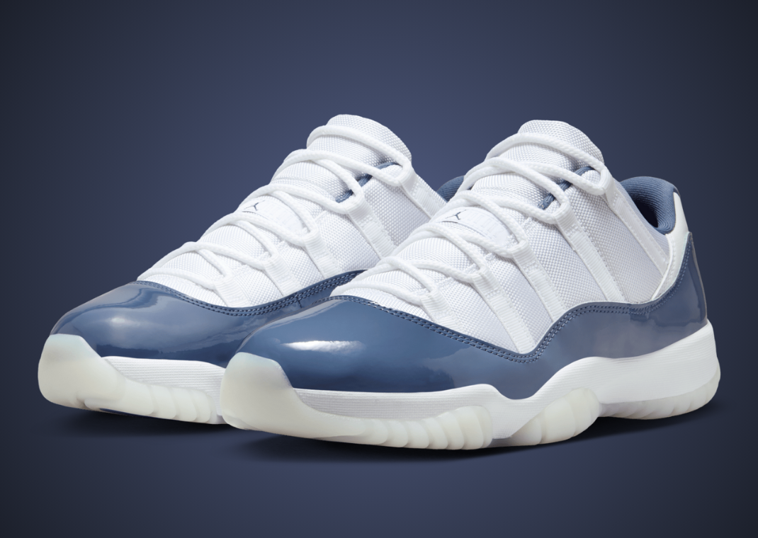 Blue and white jordans new release on sale