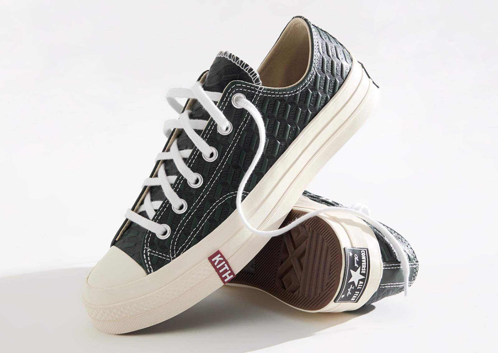 Kith Classics x Converse Chuck Taylor All Star 70 Ox Green Scarab Heel Angle