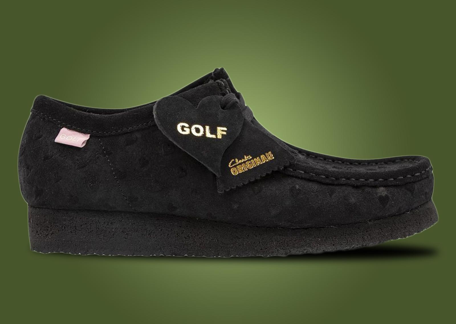 Golf Wang x Clarks Originals Wallabee Black Lateral