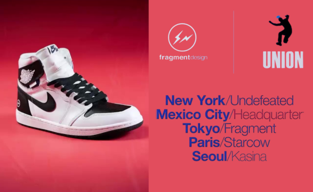 fragment design x Union LA x Air Jordan 1 Retro High OG White Black store list
