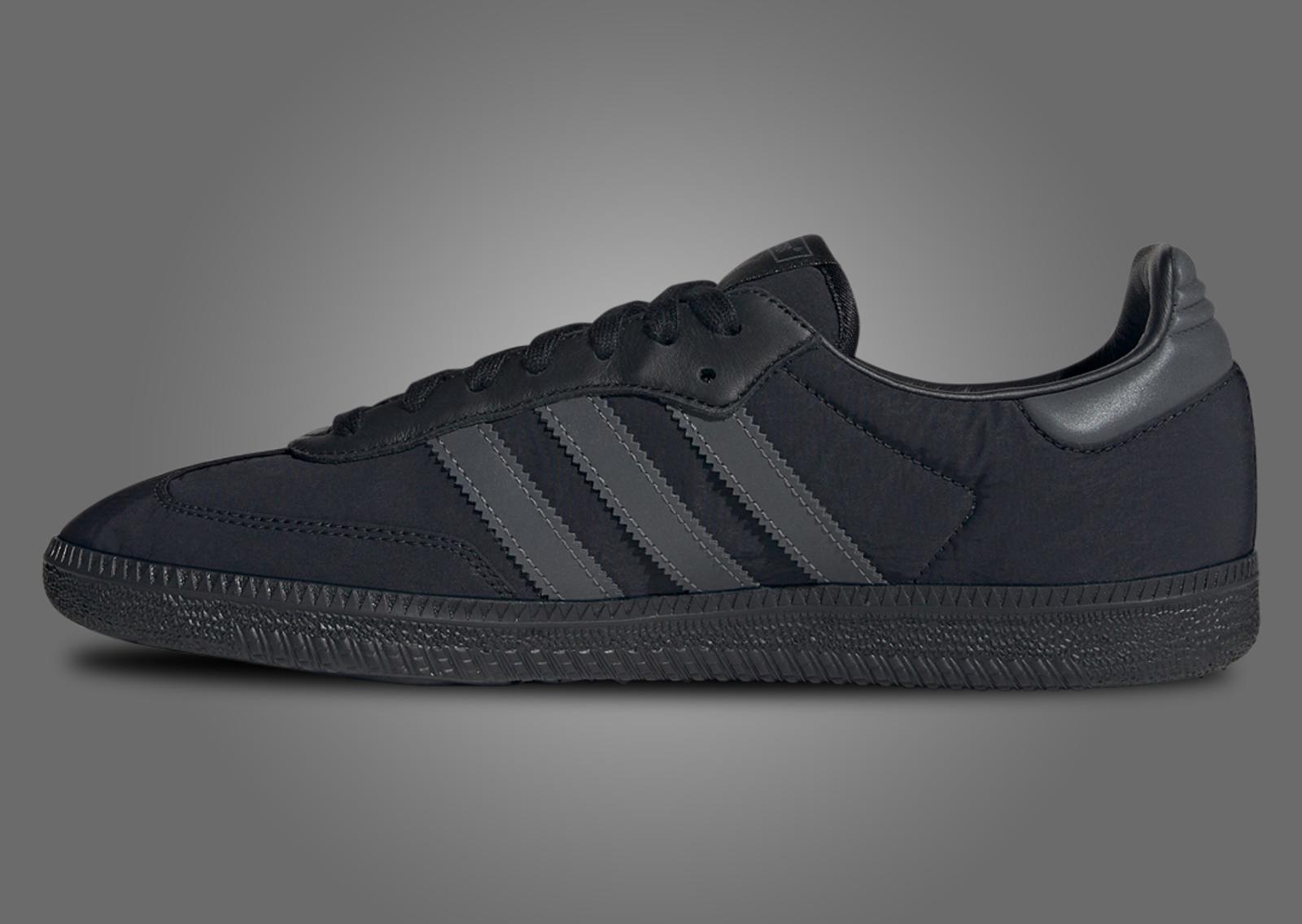 adidas Samba OG Core Black Crinkle Nylon 3M Medial