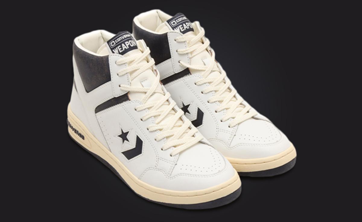 The Converse Weapon Vintage Mid Egret Black Releases March 2024