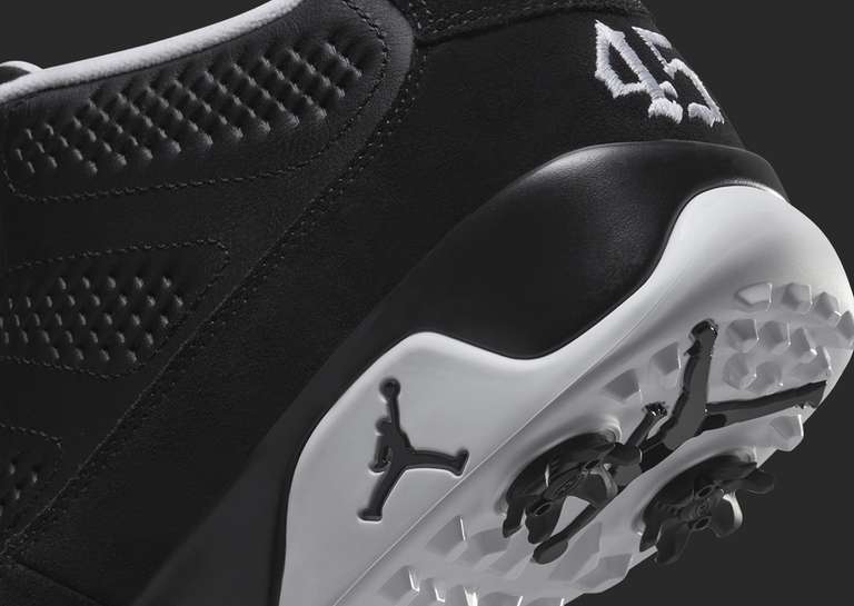 Air Jordan 9 Golf Barons PE Heel Detail