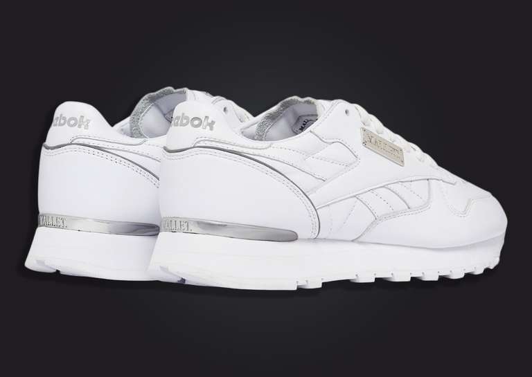 Mallet London x Reebok Classic Leather White Heel Angle