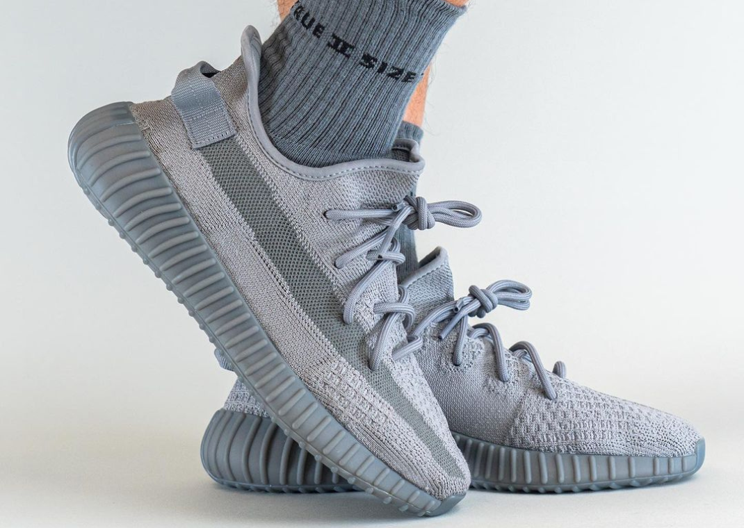 On Foot Look At The adidas 350 V2 Space Grey - Sneaker News