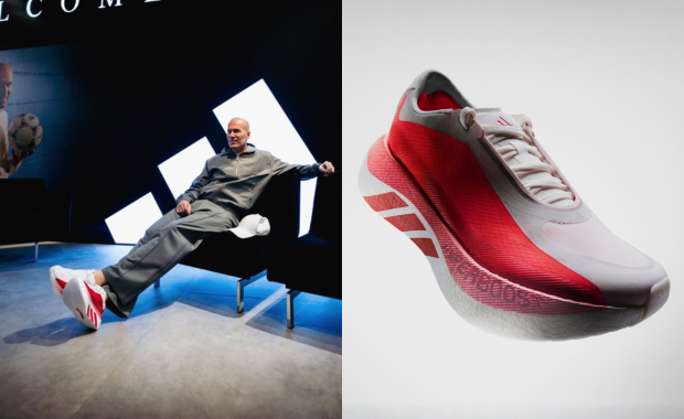 Zinedine Zidane wearing the adidas Hyperboost Edge