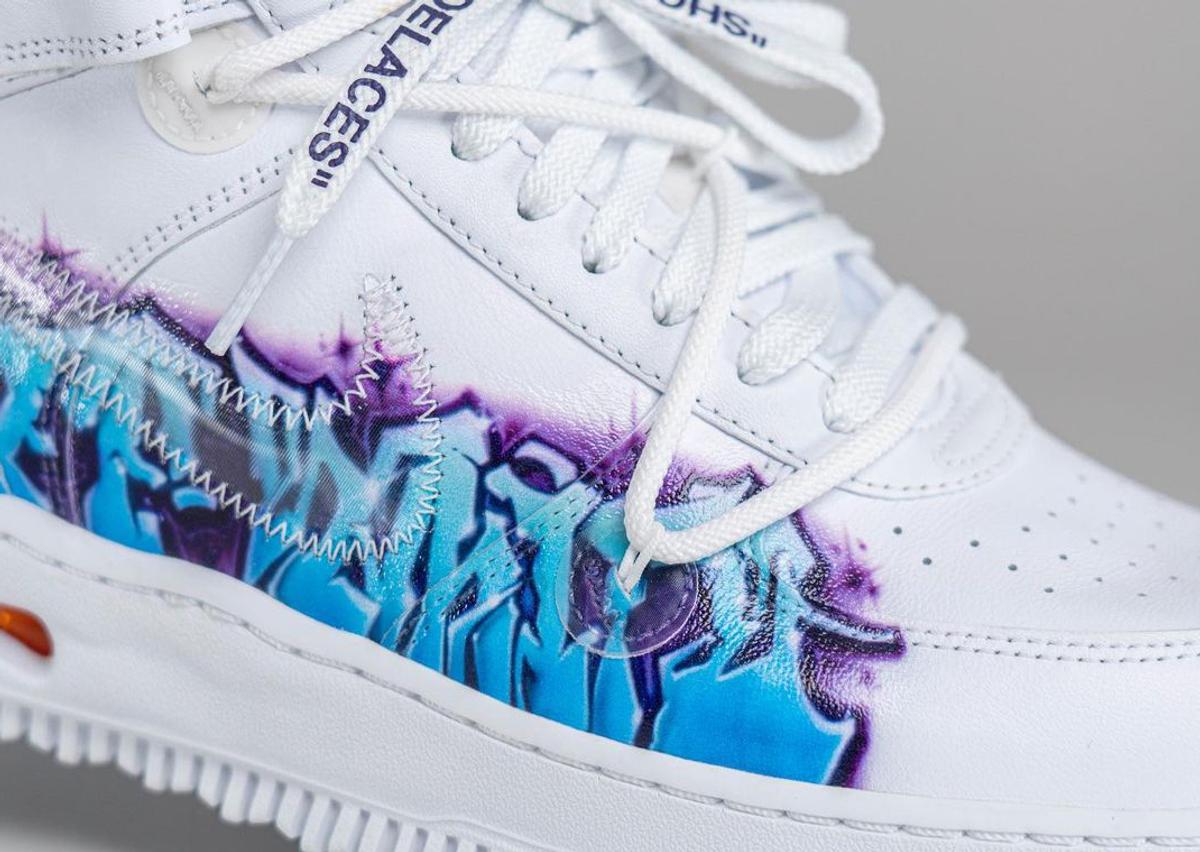 DID VIRGIL ABLOH GRAFFITI HIS OWN SHOE? *OFF-WHITE AIR FORCE 1 MID