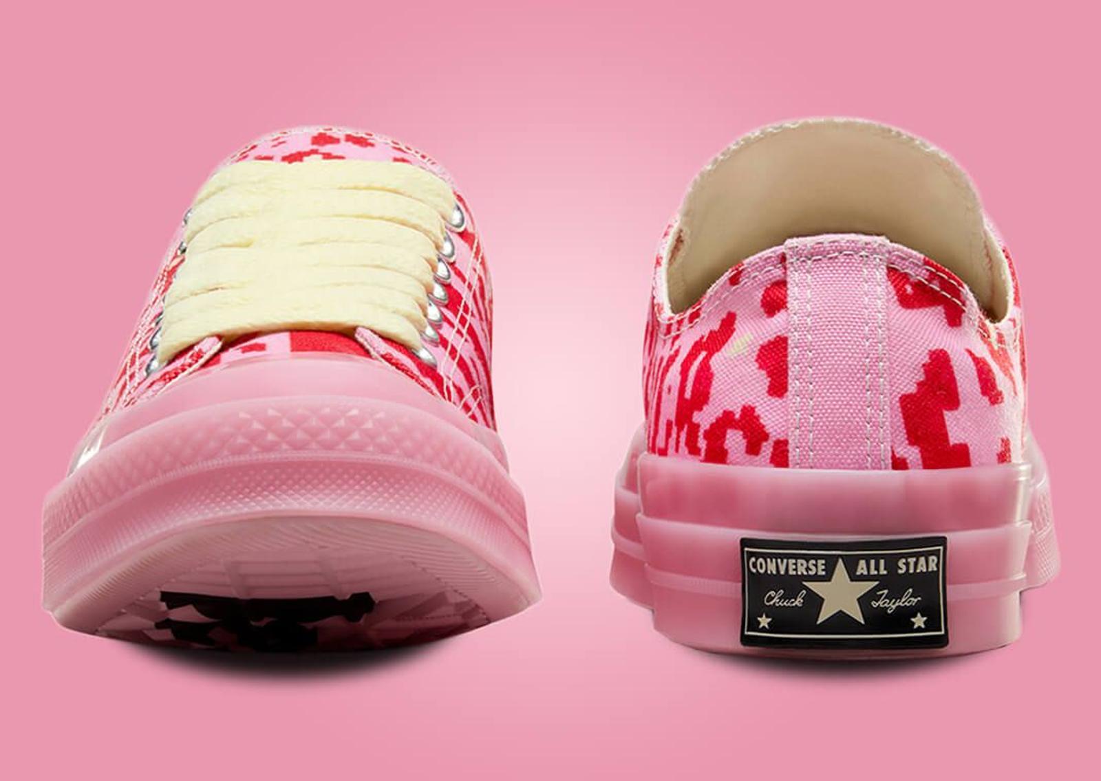 GOLF le FLEUR* x Converse Chuck 70 Ox Digital Leopard Pink Toe and Heel