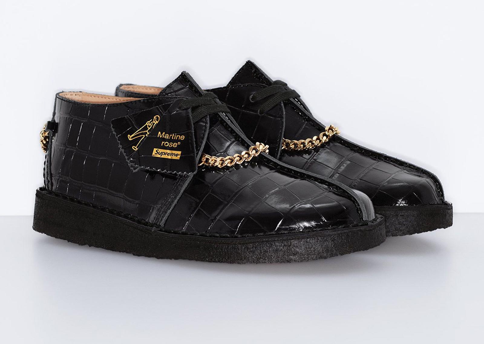 Martine Rose x Supreme x Clarks Originals Desert Trek Black ANgle