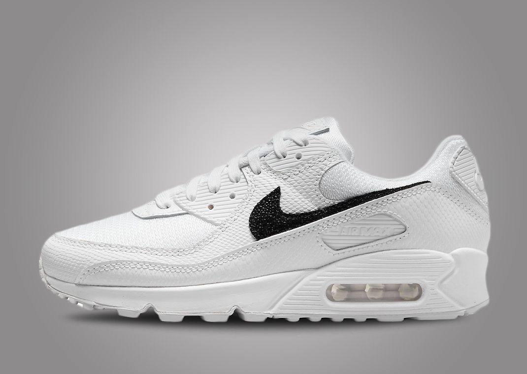 White air max 90 best sale black tick