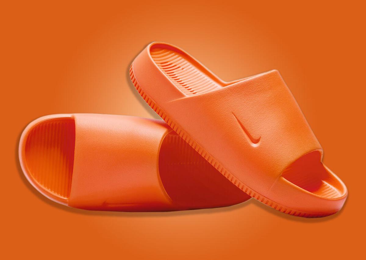The Nike Calm Slide Bright Mandarin Releases Holiday 2023