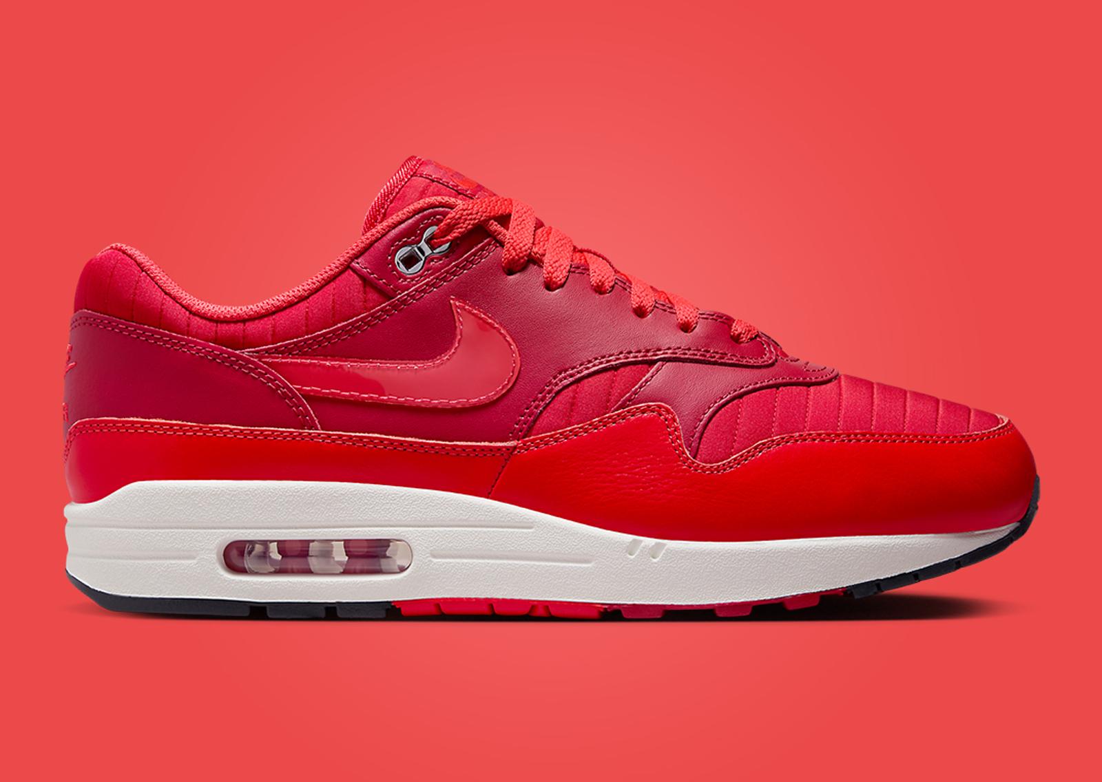 Nike Air Max 1 All Red Everything Lateral