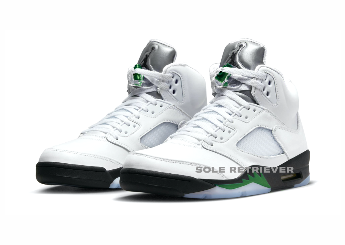 Jordan 5 hotsell white and green