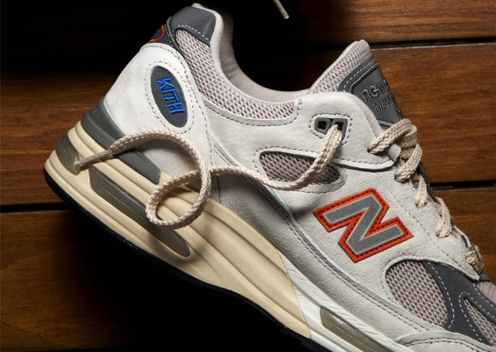 Kith x New Balance 991v2 Made in UK Madison Square Garden Heel Detail