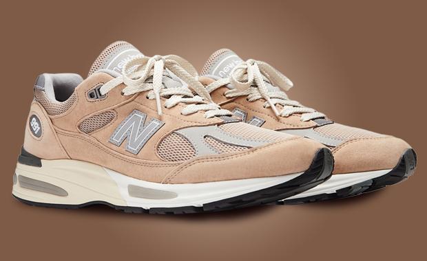 The New Balance 991v2 Made in UK Cuban Sand Harbor Mist Releases Spring 2025