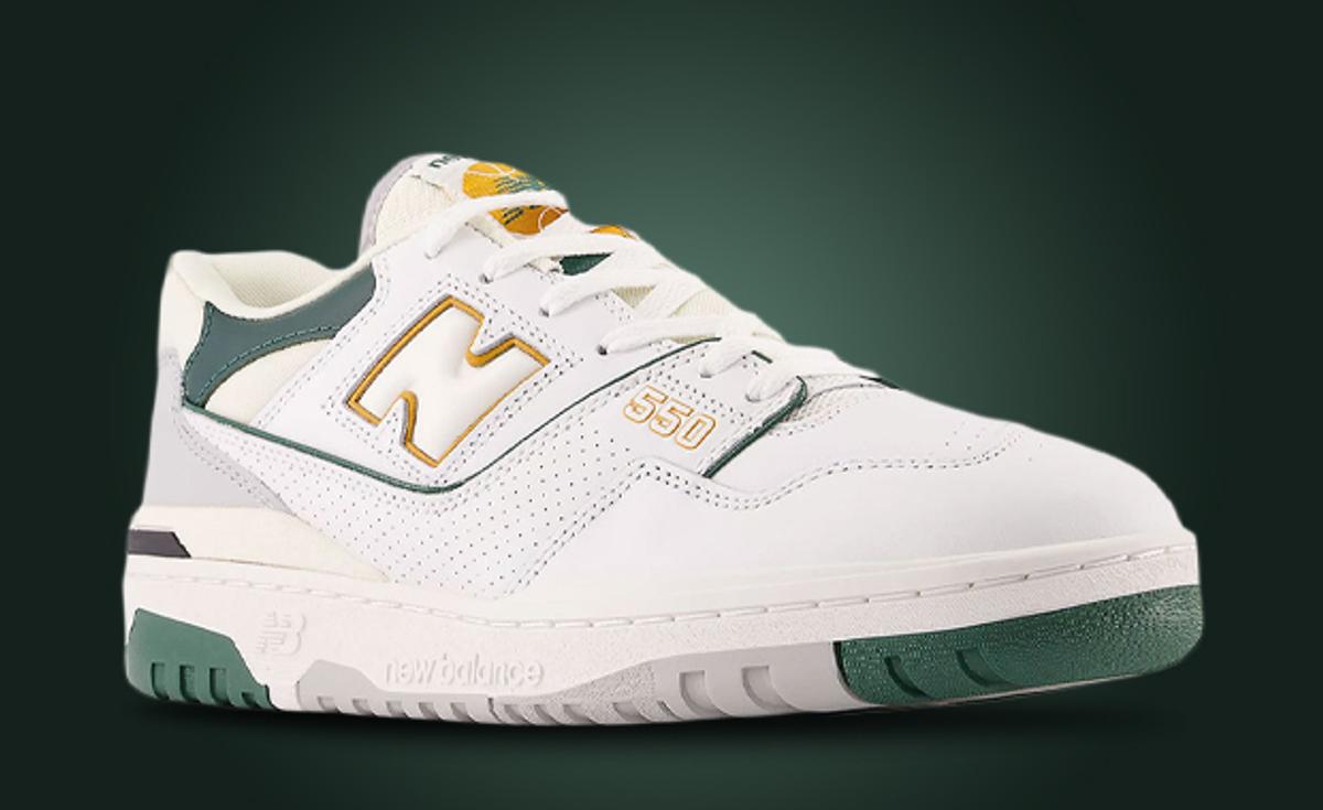 New Balance’s 550 White Nightwatch Green Embraces Its Retro Roots