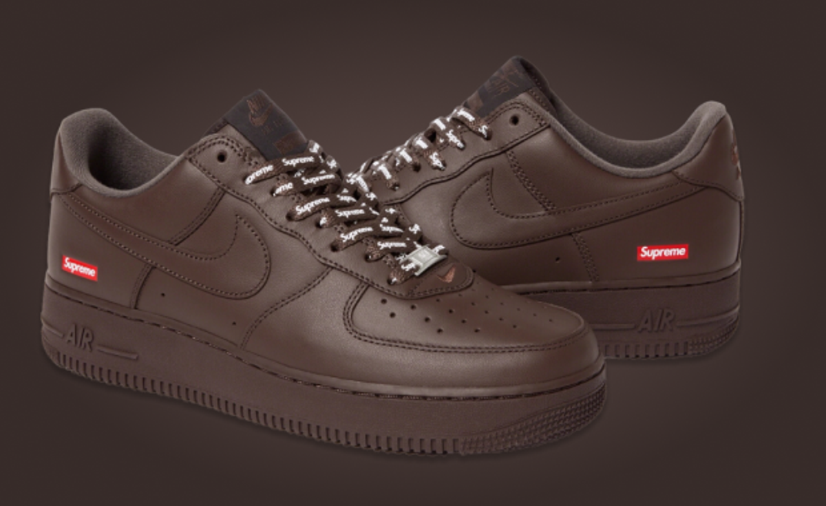 The Supreme x Nike Air Force 1 Baroque Brown Releases November 2023